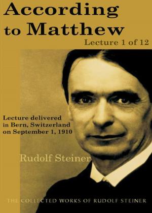 Cover of the book According to Matthew: Lecture 1 of 12 by Rudolf Steiner