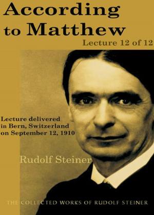 Cover of the book According to Matthew: Lecture 12 of 12 by Rudolf Steiner
