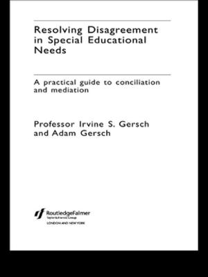 Cover of the book Resolving Disagreement in Special Educational Needs by 