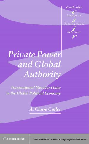 Cover of the book Private Power and Global Authority by Nicholas Ryder, Margaret Griffiths, Lachmi Singh