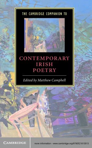 Cover of the book The Cambridge Companion to Contemporary Irish Poetry by Alessandro Roncaglia