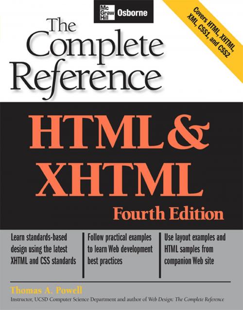 Cover of the book HTML & XHTML : The Complete Reference by Thomas A. Powell, Mcgraw-hill