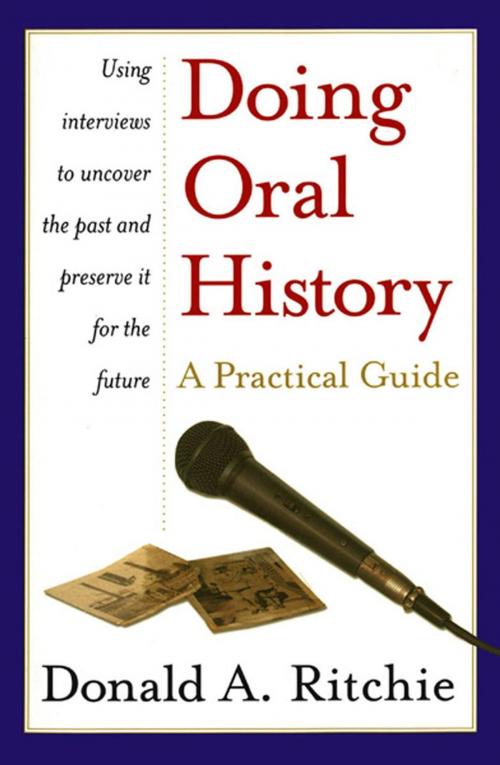 Cover of the book Doing Oral History by Donald A. Ritchie, Oxford University Press