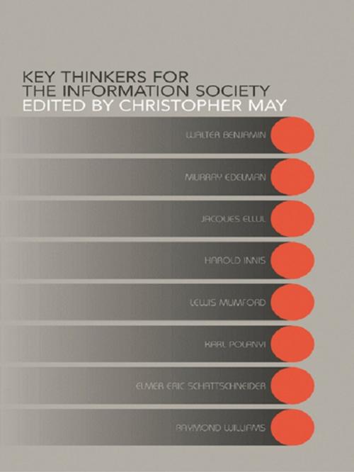 Cover of the book Key Thinkers for the Information Society by , Taylor and Francis