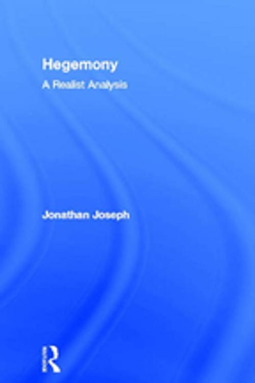 Cover of the book Hegemony by Jonathan Joseph, Taylor and Francis