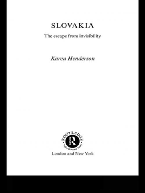 Cover of the book Slovakia by Karen Henderson, Taylor and Francis