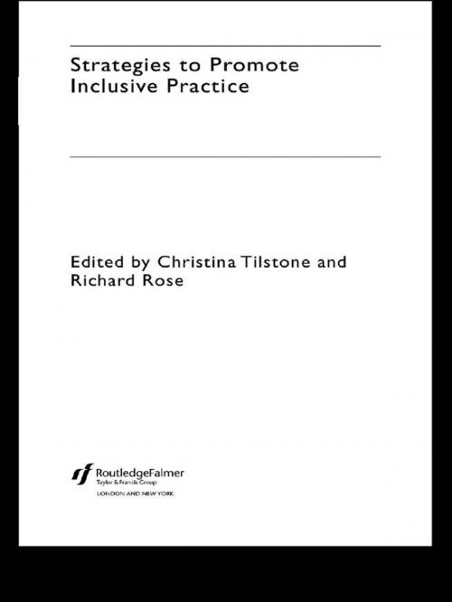 Cover of the book Strategies to Promote Inclusive Practice by , Taylor and Francis
