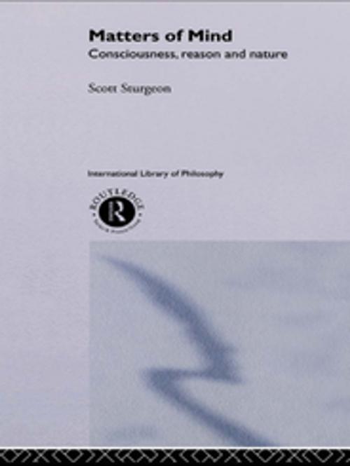 Cover of the book Matters of Mind by Scott Sturgeon, Taylor and Francis