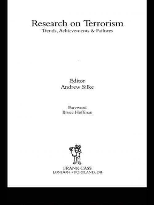 Cover of the book Research on Terrorism by , Taylor and Francis