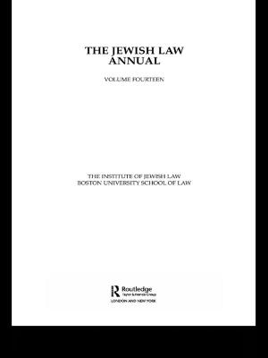 Book cover of The Jewish Law Annual Volume 14