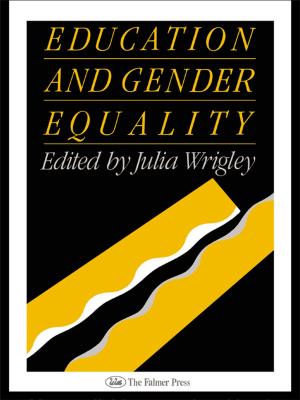 Cover of the book Education and Gender Equality by Jenny Donovan