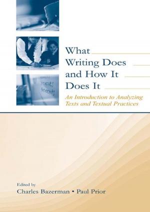 Cover of the book What Writing Does and How It Does It by Edward A. Keller, Duane E. DeVecchio