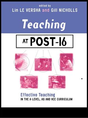 Cover of the book Teaching at Post-16 by Katarzyna Jezierska, Leszek Koczanowicz