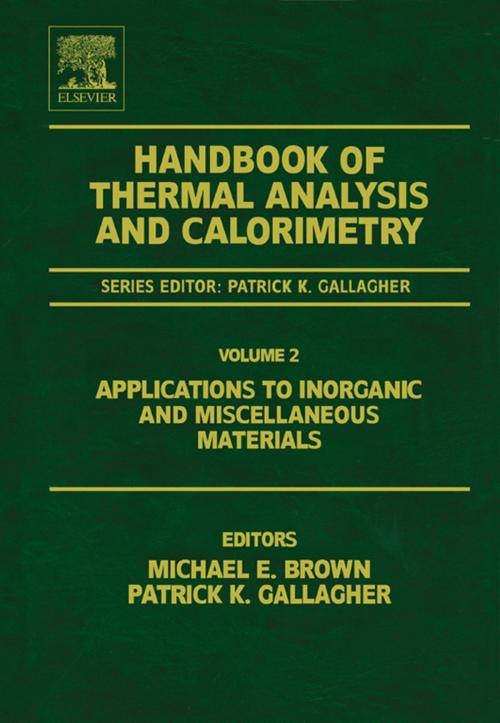 Cover of the book Handbook of Thermal Analysis and Calorimetry by , Elsevier Science