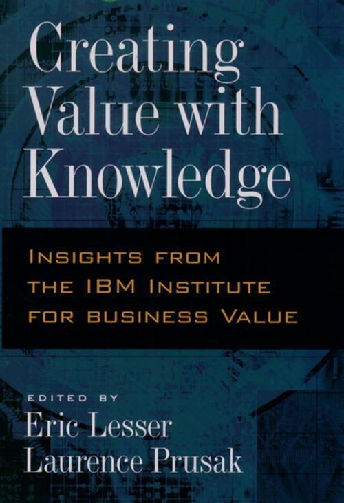 Cover of the book Creating Value with Knowledge by , Oxford University Press