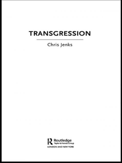 Cover of the book Transgression by Chris Jenks, Taylor and Francis