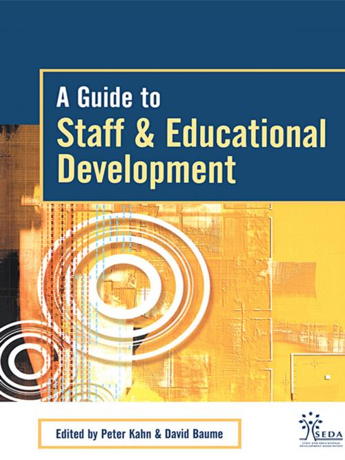 Cover of the book A Guide to Staff & Educational Development by , Taylor and Francis