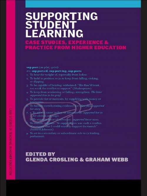 Cover of the book Supporting Student Learning by , Taylor and Francis