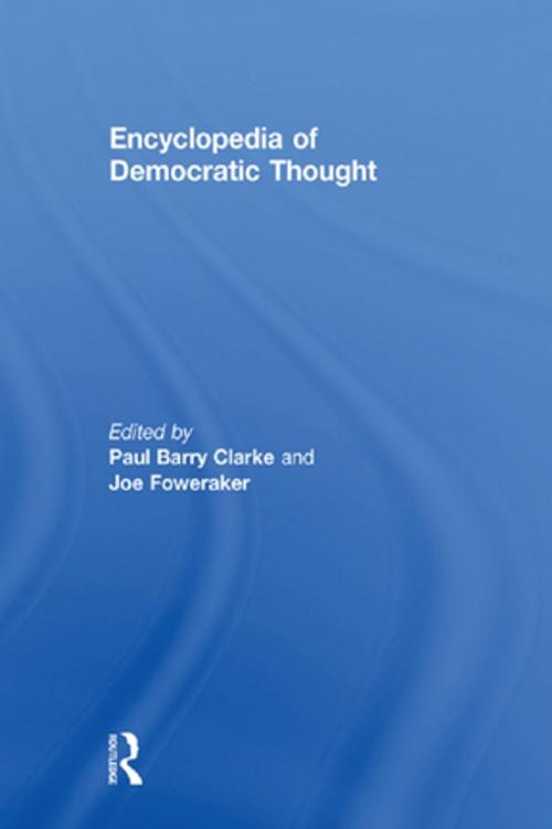 Cover of the book Encyclopedia of Democratic Thought by , Taylor and Francis