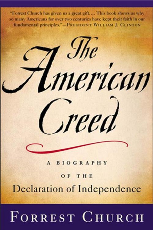 Cover of the book The American Creed by Forrest Church, St. Martin's Press