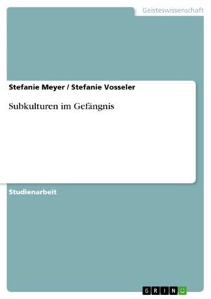 Cover of the book Subkulturen im Gefängnis by Cordula Ley