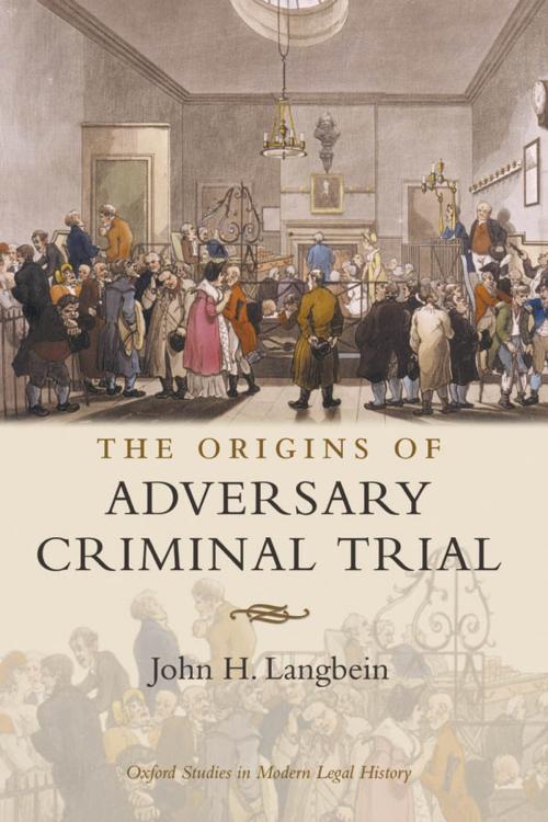 Cover of the book The Origins of Adversary Criminal Trial by John  H. Langbein, OUP Oxford