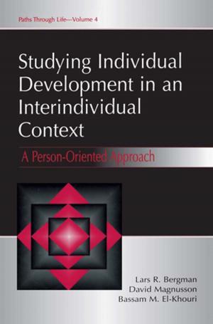 Book cover of Studying individual Development in An interindividual Context