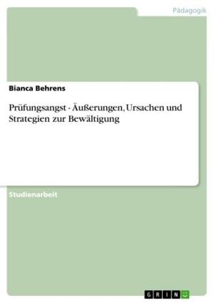 Cover of the book Prüfungsangst - Äußerungen, Ursachen und Strategien zur Bewältigung by Marius Stelzer
