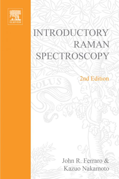 Cover of the book Introductory Raman Spectroscopy by John R. Ferraro, Elsevier Science