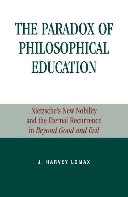 Cover of the book The Paradox of Philosophical Education by Harvey J. Lomax, Lexington Books