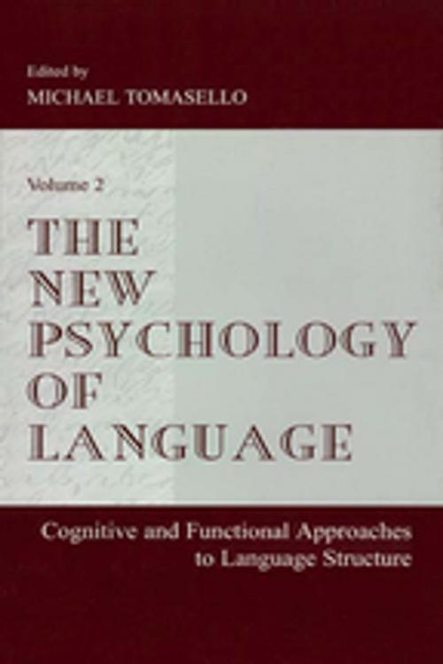 Cover of the book The New Psychology of Language by , Taylor and Francis
