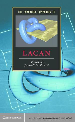 Cover of the book The Cambridge Companion to Lacan by William J. Wainwright