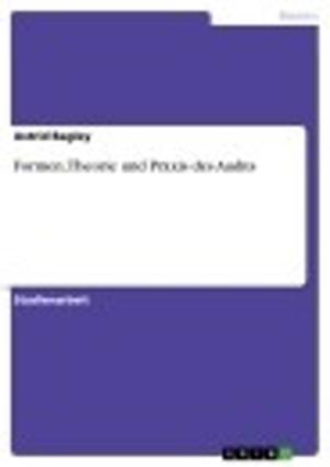 Cover of the book Formen, Theorie und Praxis des Audits by Susann Krumpen