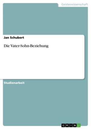 Cover of the book Die Vater-Sohn-Beziehung by Jonas Fitschen