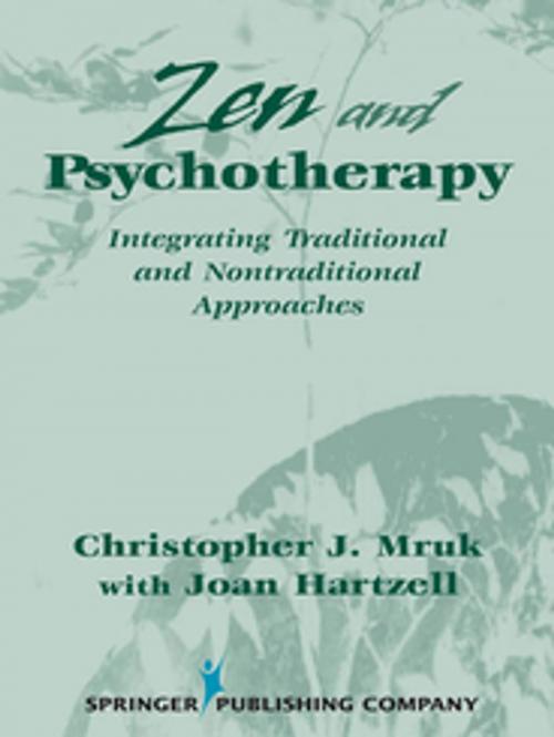 Cover of the book Zen & Psychotherapy by Christopher J. Mruk, PhD, Joan Hartzell, RN, MA, Springer Publishing Company