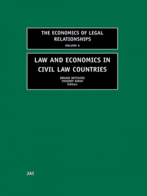 Cover of the book Law and Economics in Civil Law Countries by , Taylor and Francis