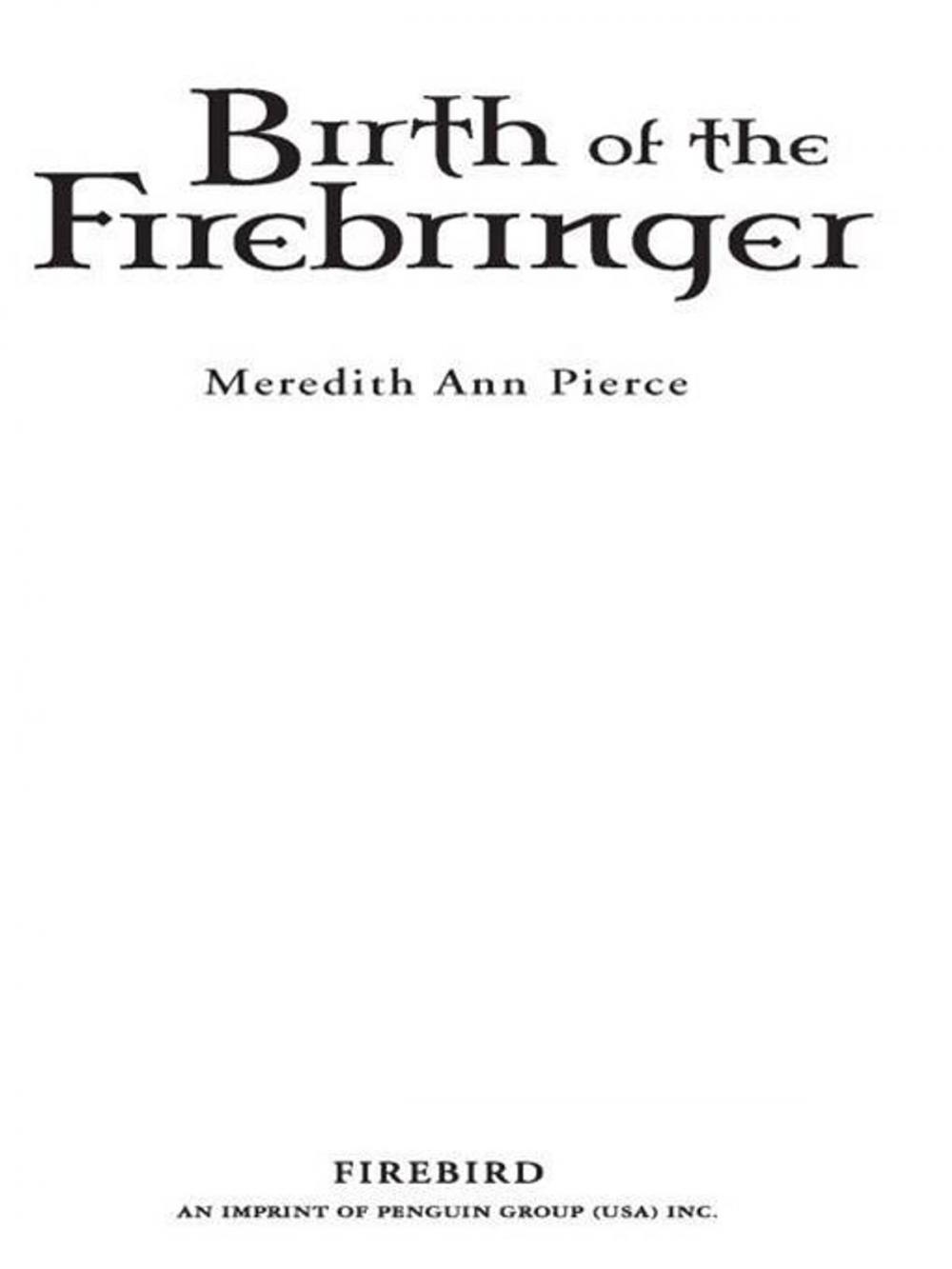 Big bigCover of Birth of the Firebringer