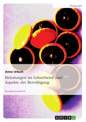 Book cover of Belastungen im Lehrerberuf und Aspekte der Bewältigung
