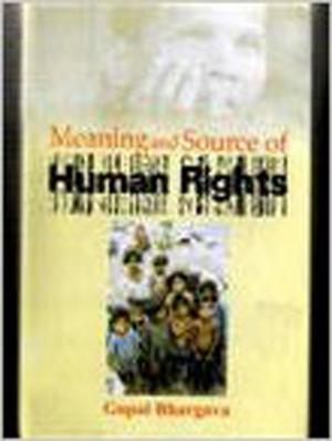 bigCover of the book Meaning And Sources of Human Rights by 
