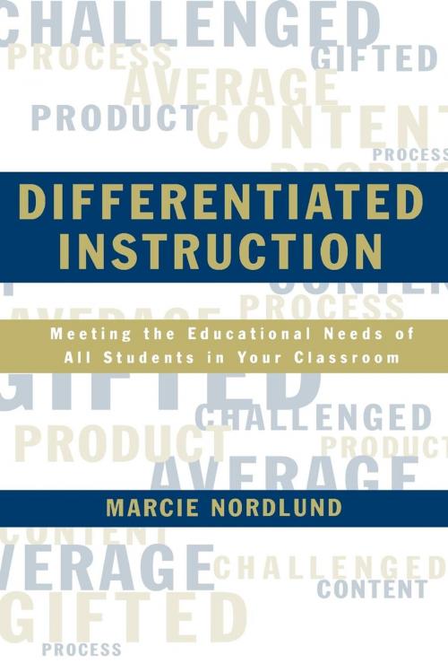 Cover of the book Differentiated Instruction by Marcie Nordlund, R&L Education