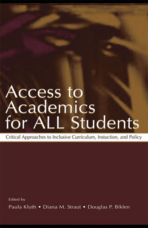 Cover of the book Access To Academics for All Students by , Taylor and Francis