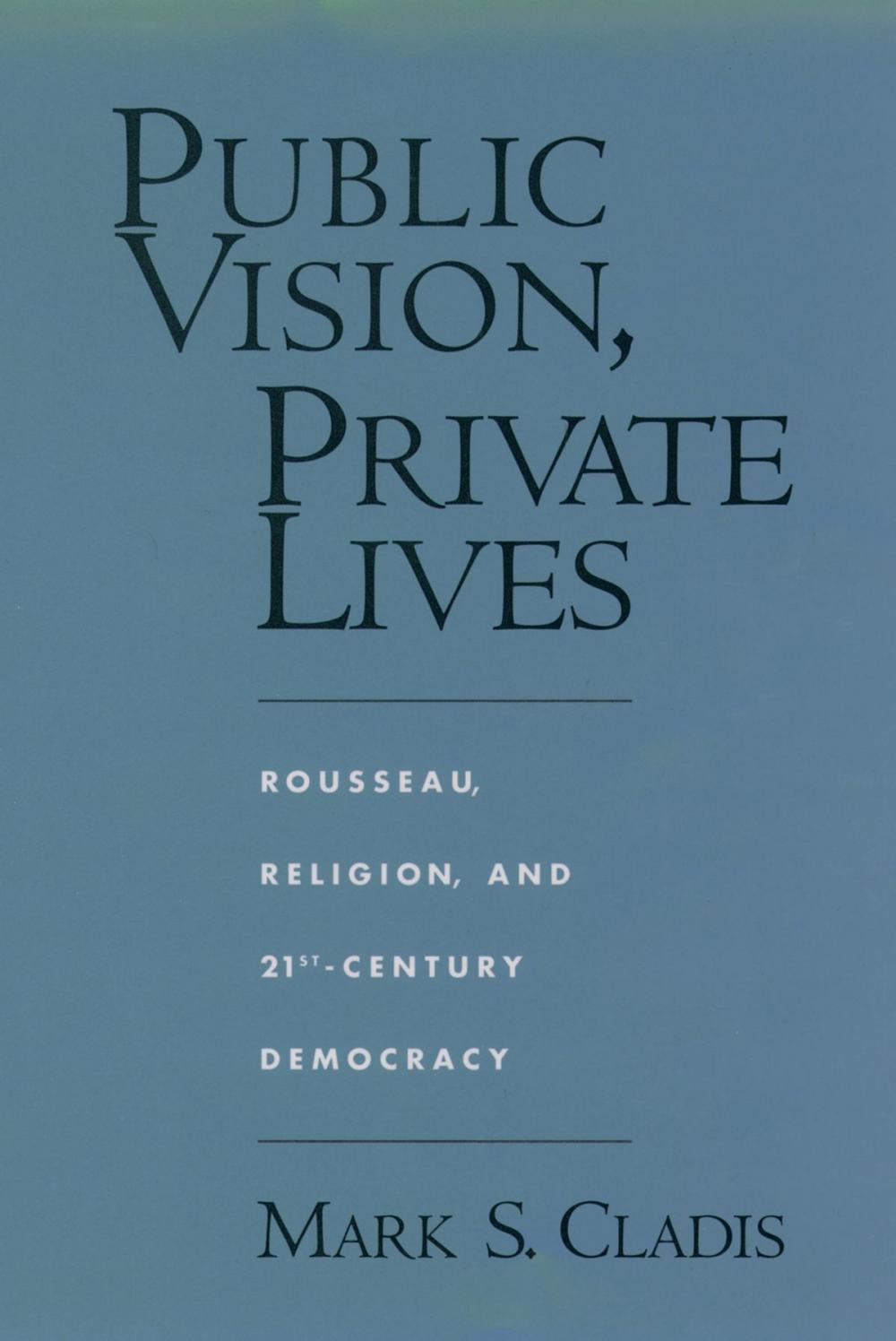 Big bigCover of Public Vision, Private Lives