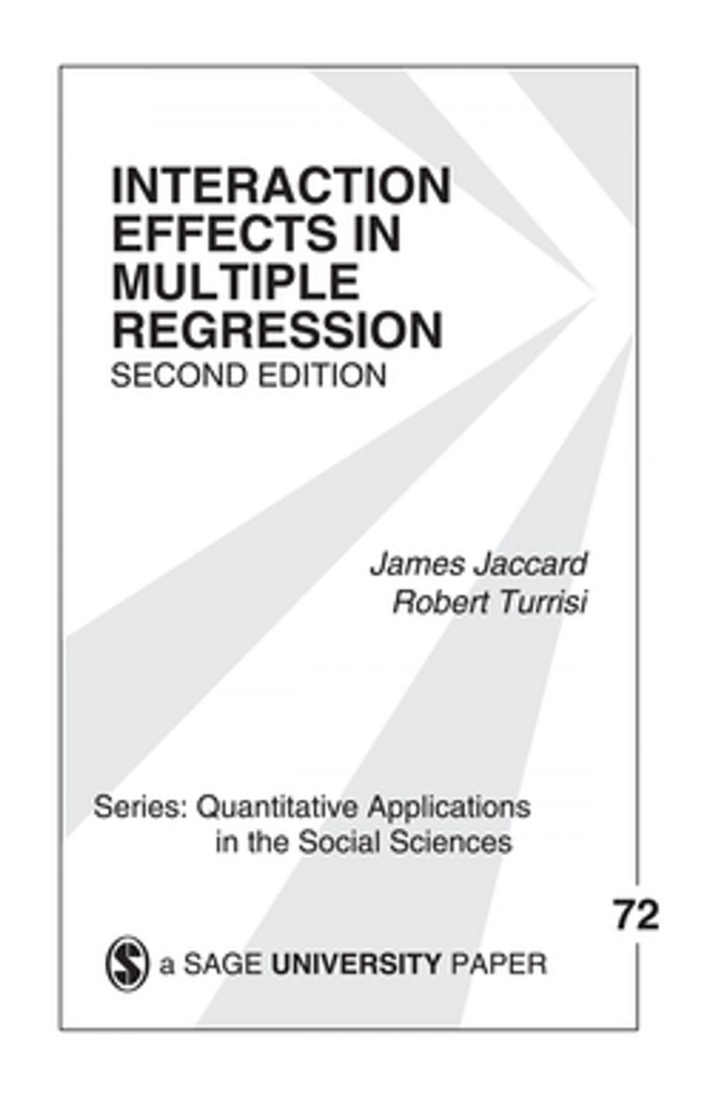 Big bigCover of Interaction Effects in Multiple Regression