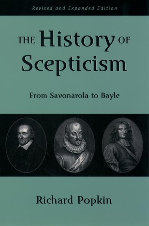 Cover of the book The History of Scepticism by Richard H. Popkin, Oxford University Press