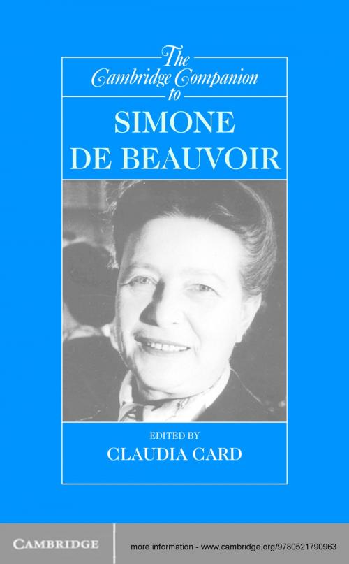 Cover of the book The Cambridge Companion to Simone de Beauvoir by , Cambridge University Press