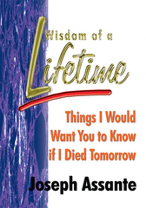 Cover of the book Wisdom of a Lifetime by Joseph Assante, AuthorHouse
