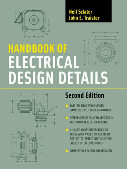 Cover of the book Handbook of Electrical Design Details by John E. Traister, Neil Sclater, McGraw-Hill Education