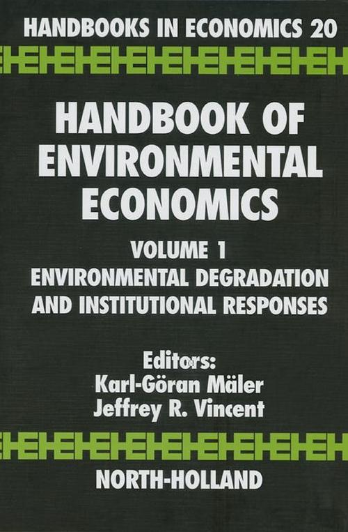 Cover of the book Handbook of Environmental Economics by , Elsevier Science