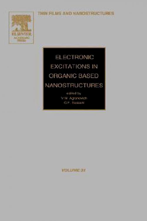 Cover of the book Electronic Excitations in Organic Based Nanostructures by G. Franco Bassani, V. M. Agranovich, Elsevier Science