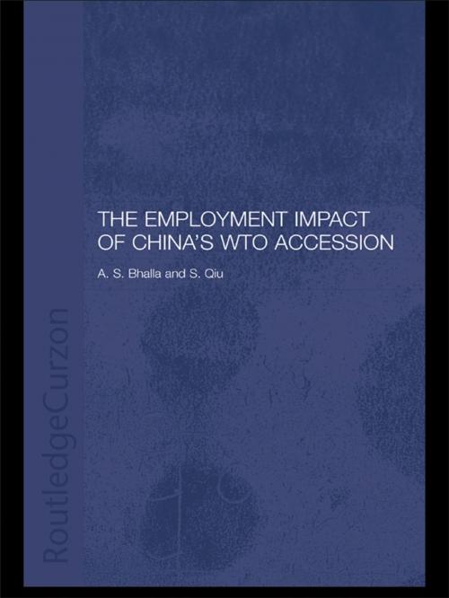 Cover of the book The Employment Impact of China's WTO Accession by A. S. Bhalla, Shufang Qiu, S. Qiu, Taylor and Francis